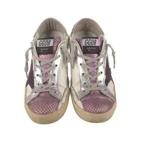 Golden Goose Purple and Silver Women's Sneakers